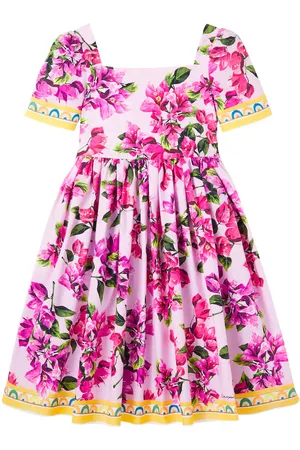 Dolce & Gabbana Abito Taormina in cotone con stampa floreale