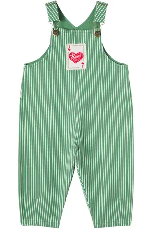 Konges Sløjd Konges Sløjd x RHW - Salopette di jeans a righe