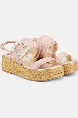 Roger Vivier Sandali Espa 60 in rafia con plateau