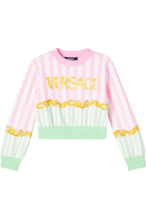 VERSACE Felpa Barocco Leaf in cotone