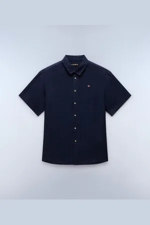 Napapijri Uomo Camicia A Maniche Corte Linen