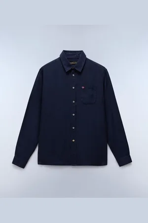 Napapijri Uomo Camicia A Maniche Lunghe Linen