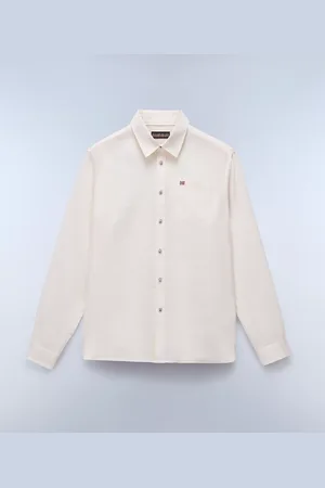 Napapijri Uomo Camicia A Maniche Lunghe Linen