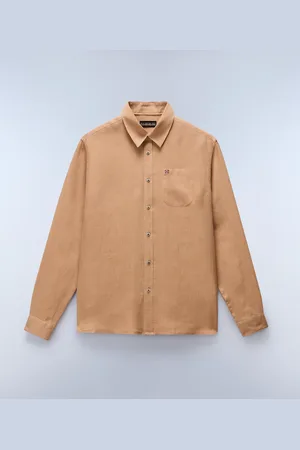 Napapijri Uomo Camicia A Maniche Lunghe Linen