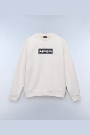 Napapijri Uomo Felpa Box Logo French Terry