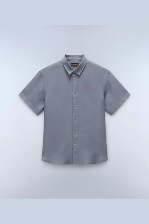 Napapijri Uomo Camicia A Maniche Corte Linen