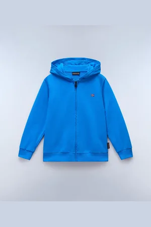 Napapijri Youth Felpa Con Cappuccio E Zip Balis French Terry (4-16 Anni)