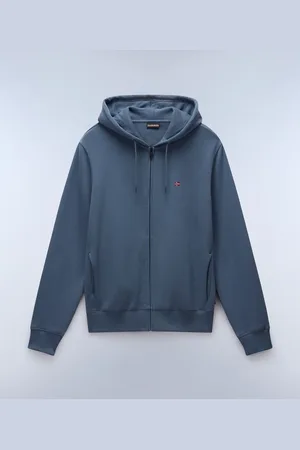 Napapijri Uomo Felpa Con Cappuccio E Zip Balis French Terry