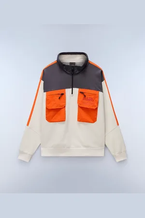 Napapijri Uomo Felpa Con Mezza Zip Tusco French Terry