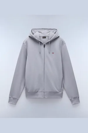 Napapijri Uomo Felpa Con Cappuccio E Zip Balis French Terry