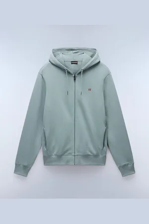 Napapijri Uomo Felpa Con Cappuccio E Zip Balis French Terry