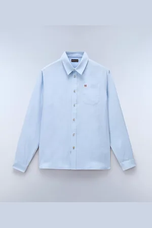 Napapijri Uomo Camicia A Maniche Lunghe Linen