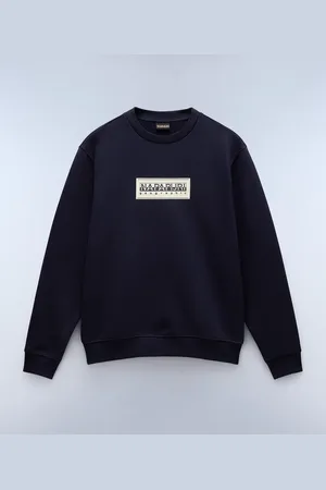 Napapijri Uomo Felpa Box Logo French Terry