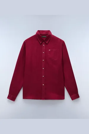 Napapijri Uomo Camicia A Maniche Lunghe Linen