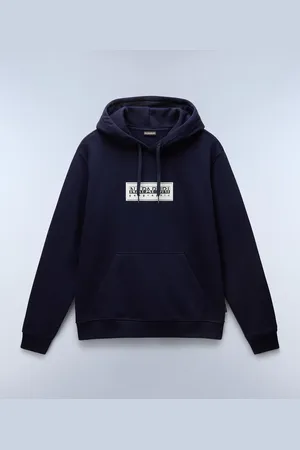 Napapijri Uomo Felpa Con Cappuccio Box Logo French Terry