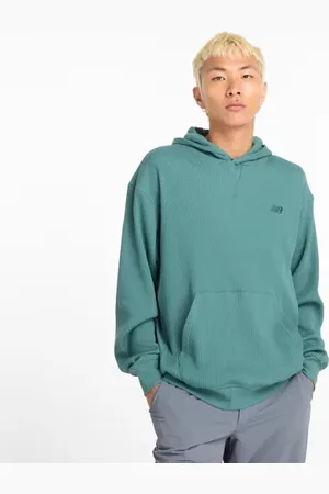 New Balance Uomo Waffle Knit Hoodie, Cotone