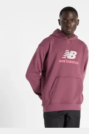New Balance Uomo Athletics French Terry Logo Hoodie, Cotone