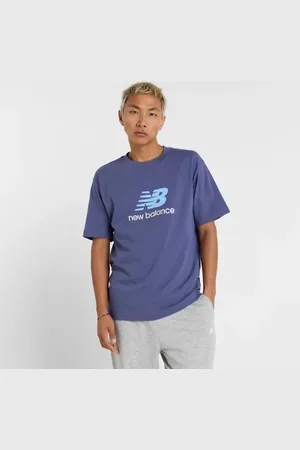 New Balance Uomo Athletics Logo T-Shirt, Cotone