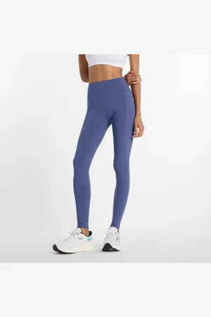 New Balance Donna NB Sleek Pocket High Rise Legging 27", Maglia di poliestere