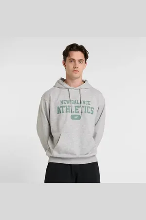 New Balance Uomo Heritage French Terry Graphic Hoodie, Cotone