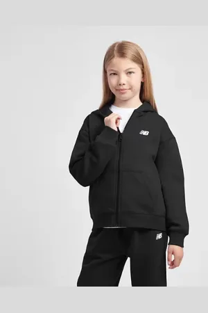 New Balance Ragazze BB Small Logo Full Zip Hoodie in