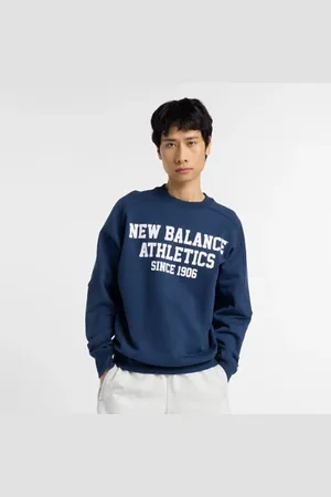New Balance Uomo Varsity French Terry Graphic Crew, Cotone