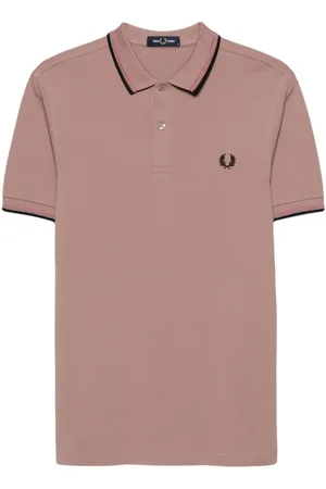 Fred Perry Polo manica corta con doppio bordino e logo ricamato