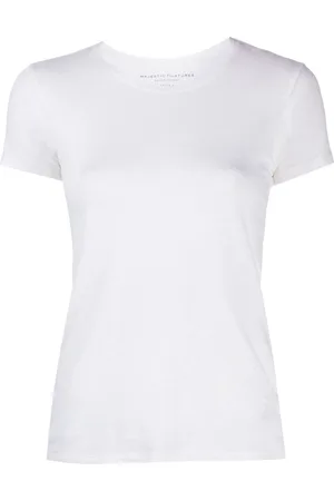 Majestic T shirt donna in lino