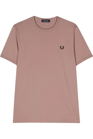 Fred Perry T-shirt uomo in cotone con ricamo