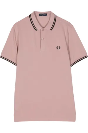 Fred Perry Polo manica corta con doppio bordino e logo ricamato