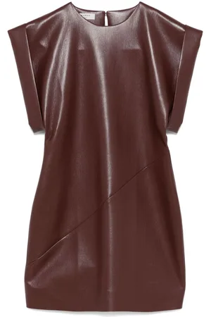 Serafini Abito donna corto in ecopelle