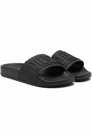 Diesel Sandalo con logo goffrato