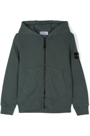 Stone Island Felpa bambino con cappuccio