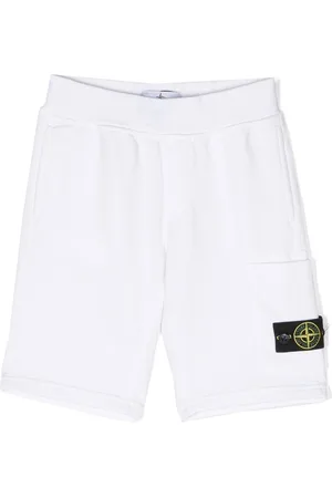 Stone Island Shorts sportivo bianco