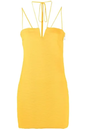 Patrizia Pepe Tubino mini in georgette arancio