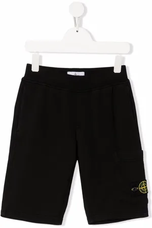Stone Island Bermuda bambino con logo laterale