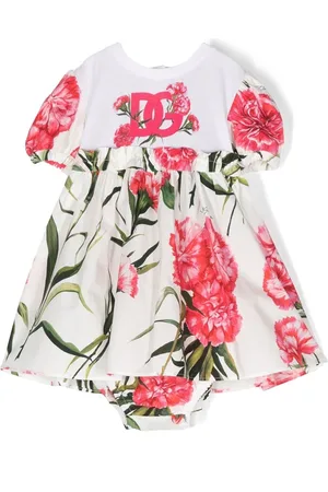 Dolce & Gabbana Abito neonata con stampa floreale