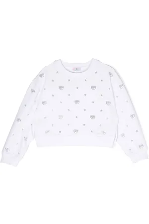 Chiara Ferragni Felpa bambina con occhietti con brillantini