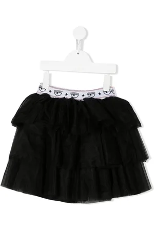 Chiara Ferragni Gonna bambina in tulle con coulisse logata