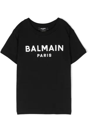 Balmain T shirt bambino con stampa