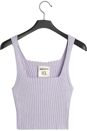 SEMICOUTURE Top donna a costine
