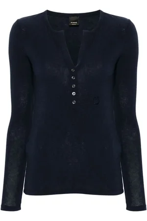 Pinko T-shirt donna maniche lunghe Mulinello