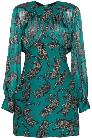 Roberto Cavalli Abito donna corto leopardato