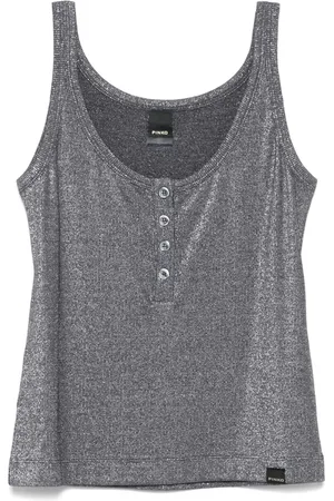 Pinko Canotta donna metallizzata