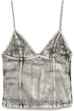 Diesel Canotta donna denim laminato