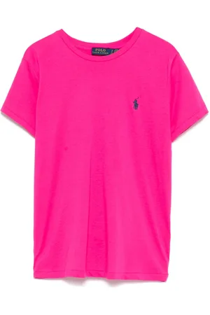 Ralph Lauren T-shirt donna mezza manica con logo ricamato