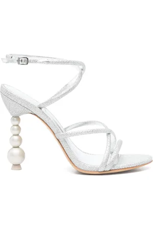 SOPHIA WEBSTER Sandalo donna argento Perla Strappy