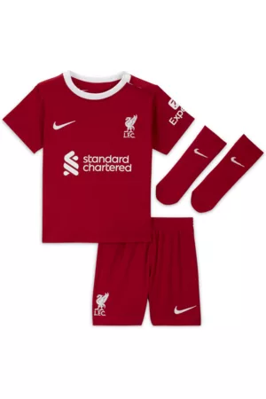Nike Divisa in 3 pezzi Dri-FIT Liverpool FC 2023/24 per neonati/bimbi piccoli – Home