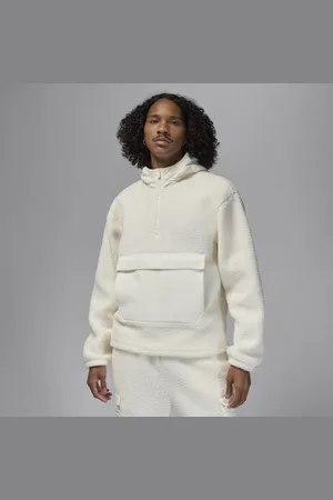 Jordan Felpa pullover in fleece high-pile con cappuccio Flight – Uomo