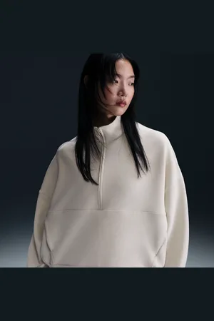 Nike Top oversize con zip a metà lunghezza Dri-FIT 24.7 ImpossiblySoft – Donna